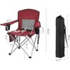 Gulches Portable Folding Camping Chair - Outdoor Chair with Armrests, Cup Holder & Carrying Bag, Ideal for Camping, Beach & More - 2 of 3
