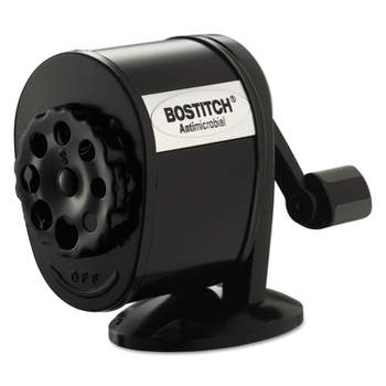 Bostitch Counter-Mount/Wall-Mount Antimicrobial Manual Pencil Sharpener Black MPS1BLK