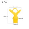 Unique Bargains Reusable Silicone Olive Oil Vinegar Fit Most Bottles Wine Pourers 4 Pcs - 2 of 4