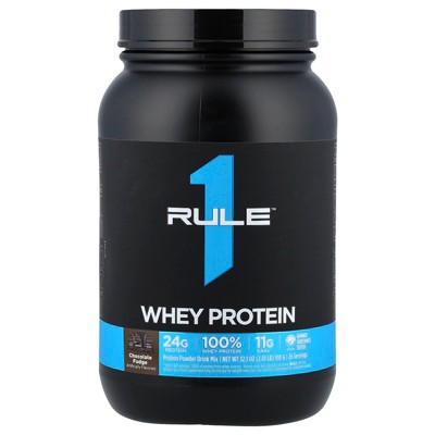 Rule One Proteins Whey Blend, Protein Powder Drink Mix, Chocolate Fudge, 2.01 lb (910 g)