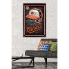 Trends International MLB Baltimore Orioles - Neon Helmet 23 Framed Wall Poster Prints - 2 of 4