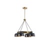 4-Light Metal Shade Chandelier - 3 of 4