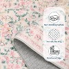 Jojoka Washable Area Rugs, Boho Floral Soft Rugs for Living Room, Non Slip Low Pile Carpet for Bedroom Dining Room Nursery Hallway - 4 of 4