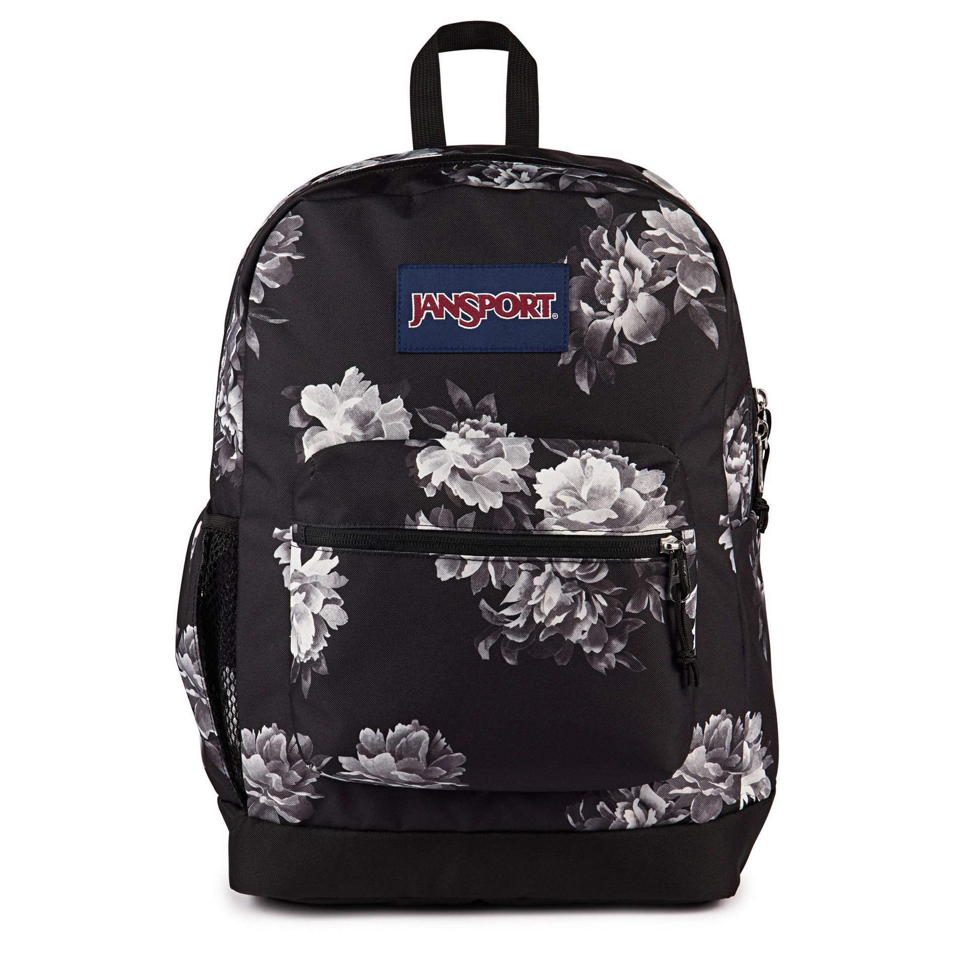 JanSport Cross Town Plus Remix 17.5'' Backpack - Black: Recycled Polyester, High School