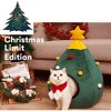 Christmas Tree Cat Beds House, Portable Indoor Cat Igloo Xmas Bed Cave for Small Dogs and Small Animals - 2 of 4