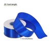 Unique Bargains Double Face Wide Satin Ribbon with Gold Edges for Wedding Bouquet - 2 of 4