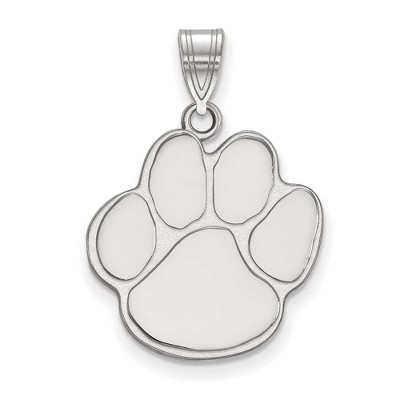 Black Bow Jewelry Sterling Silver Auburn Tigers NCAA Large Pendant