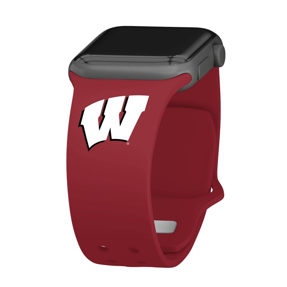 Photos - Watch Strap NCAA Wisconsin Badgers Silicone Apple Watch Band 38/40/41mm