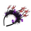 Unique Bargains Halloween Spider Pattern Headband 4.72" Diameter Black Red 1 Pc - 4 of 4