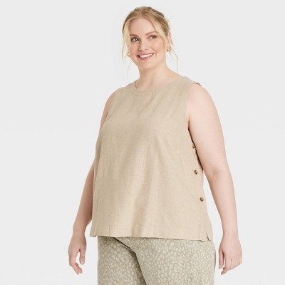 Women's Linen Tank Top - Universal Thread™