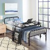 Overbed Table with Wheels - 47.24" Laptop Desk Cart, Adjustable Height (24"-35") & Length (32"-47"), 5-Setting Tilt Board, Cross-Bed Eating Desk - 3 of 4