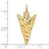 Black Bow Jewelry 14k Yellow Gold Polished Arrowhead Pendant - 4 of 4