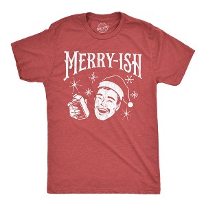 Mens Funny T Shirts Merryish Sarcastic Christmas Graphic Novelty Tee For Men - Crazy Dog Men's T Shirt - 1 of 4