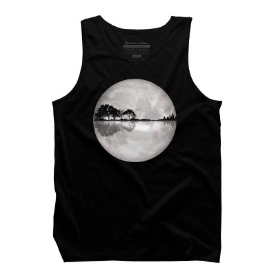 Men's Design By Humans Moonlight Nature Guitar II By Maryedenoa Tank Top