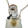15.5"x29" Nikolas Frosted Glass Table Lamp White/Gold - A&B Home: Transitional Style, Polyester Shade, UL Listed - 3 of 4