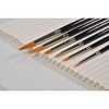 Sax Golden Taklon Watercolor Paint Brushes with Short Handles, Round, Assorted Sizes, Set of 6 - 2 of 3