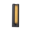 ALOADECOR Modern Motion Sensor Outdoor Wall Light Integrated LED Wall Sconce Matte Black Iron Exterior Light Fixture for Porch Garage Patio - 3 of 4