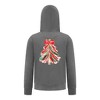 Everyday Kids Christmas Collection Red & Gold Painted Tree Girls Zip Up Hoodie – Holiday Sweatshirt - 2 of 4