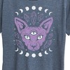 Women's - Instant Message - Cat With Crystals Short Sleeve Graphic T-Shirt - 2 of 4