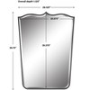 Uttermost Tiara Curved Iron Mirror - 3 of 4