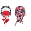CTM Men's Cotton American Flag Do Rag Cap - 3 of 4