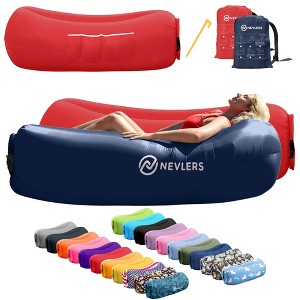 Nevlers Tear-Resistant Inflatable Loungers - Pack of 2 - 1 of 4