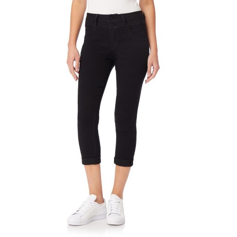 Wallflower Women's Sassy Crop High-rise Insta Soft Juniors (standard And  Plus), Noir, 24 Plus : Target