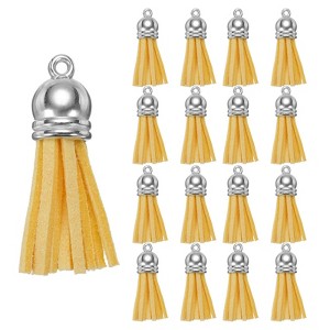 Unique Bargains PU Leather Craft Bracelets Jewelry Making Keychain Tassels 200 Pcs - 1 of 4