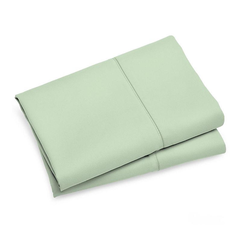 400 Thread Count Ultimate Percale Cotton Solid Pillowcase Set - Purity Home, 1 of 8