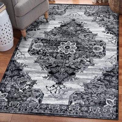 Luxe Weavers Vintage Floral Medallion Area Rug