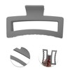 Unique Bargains Fashion Rectangle Frosted Hair Clips 1 Pc - 3 of 4