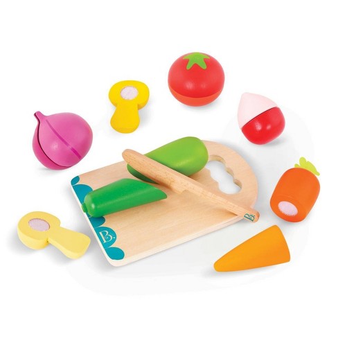 Eliiti Wooden Cutting Vegetables Toy Set for Girls Kids 3 to 5 Years Old 