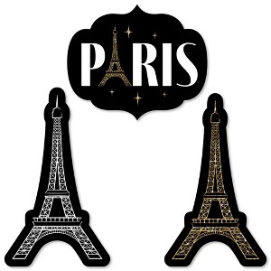 Big Dot of Happiness Stars Over Paris - DIY Shaped Parisian Themed Party Cut-Outs - 24 Count - 1 of 4