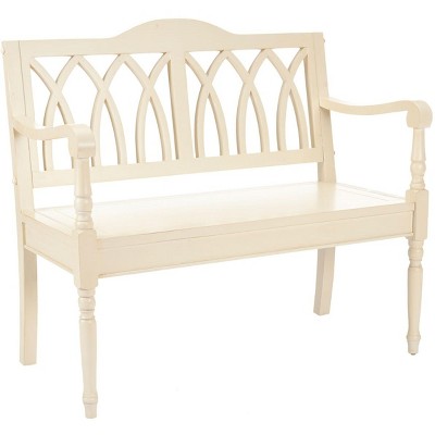 Transitional Gothic-Inspired White Pine Bench - 40"