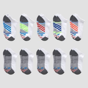 Hanes Boys' 10pk Premium No Show Socks - 1 of 3