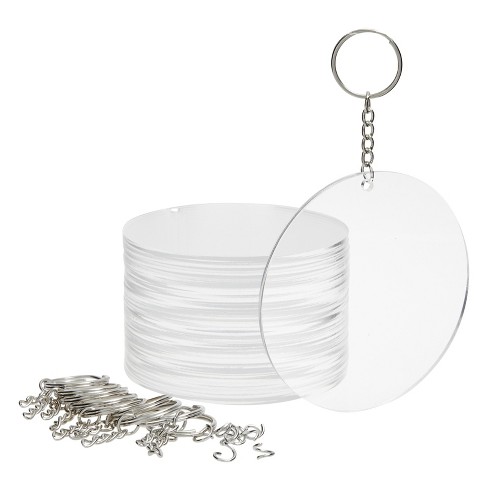 Clear Acrylic Discs Crafts, Acrylic Blank Round Discs