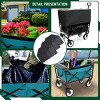 YONWAY Multi-use Wagon,Collapsible Foldable Wagon Cart Beach Wagon for for Camping 3pcs Plastic Liner Bag/Cover - 4 of 4