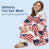 Catalonia Woman Blanket Hoodie Oversized Sweatshirt, Comfy Fleece Pullover Longe Sleeve, One Size Fits All, Gift Woman Wife - 2 of 4