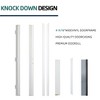 36 x 80 Smooth Fiberglass Entry Door with Brickmould,3/4 View Frosted Glass - Classic Style for Home's Front Entrance - 4 of 4