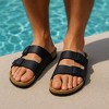 CUSHIONAIRE Men's Lane Cork Footbed Sandal with +Comfort,  Arch Support, Adjustable Straps, Casual Summer Footwear - 3 of 4