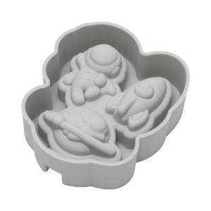 Unique Bargains Ice Pop Mould Astronaut Shape Comes with Stick Hand Washable Plastic 3.78"x3.23"x1.06" 1 Pc - 1 of 4