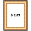 PosterPalooza | Photo Size Traditional Gold Picture Frame - UV Acrylic, Foam Board Backing, Hanging Hardware - 2 of 4