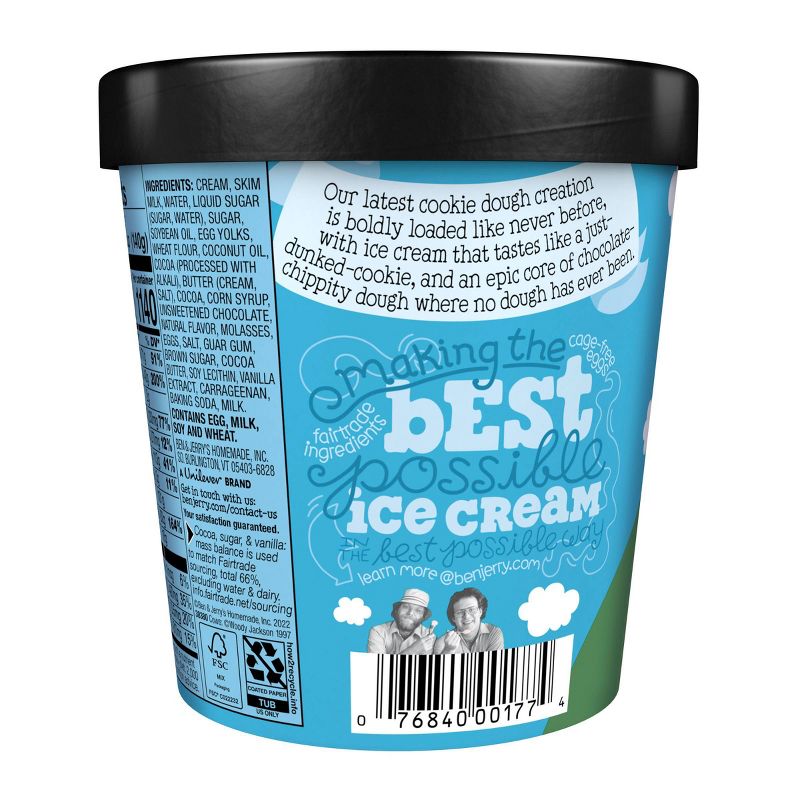 Ben &#38; Jerry&#39;s Cookie Core Chocolate Chip Cookie Ice Cream - 1pt, 4 of 7
