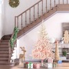 Whisen 7FT Unlit Spruce Artificial Christmas Tree with Realistic Branches and 1000 Tips - Pink - 2 of 4