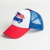The Juniper Shop Truck With Flag Youth Foam Trucker Hat - 2 of 2