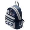Loungefly NFL Dallas Cowboys Patch Icons Blue and Silver Mini Backpack - 2 of 4
