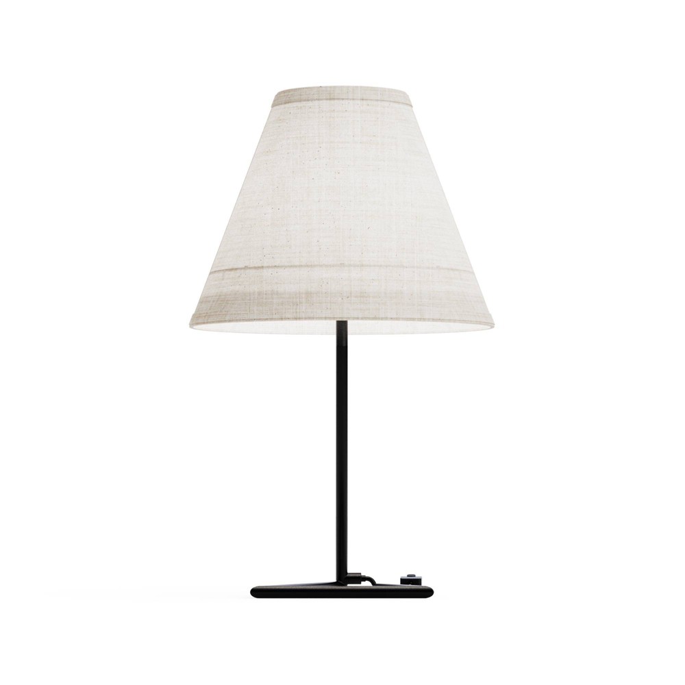 Photos - Floodlight / Street Light Infibrite 23" Angular Base Table Lamp: ETL Listed, Linen Shade, Rocker Swi