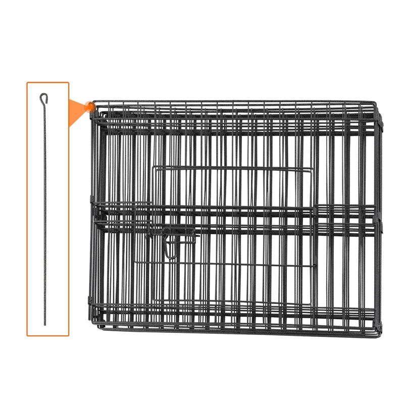 Yaheetech 24"H 8-Panel Metal Dog Playpen for Puppy, 6 of 9