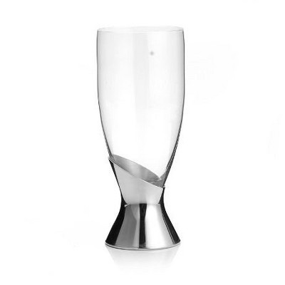Royal Selangor Hand Finished Modern Tankard Collection Pewter Pilsner with Glass Gift