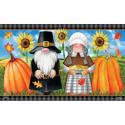  Indoor Door Mat Kitchen Rug,Pumpkins Thanksgiving Farm